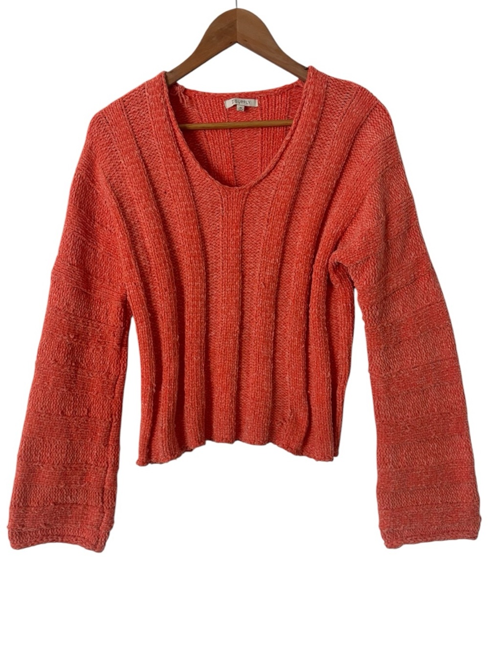Z Supply Coral Velour Bell Sleeve Sweater - Picture 2 of 4